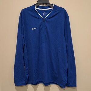 Nike Men’s Dri-FIT Quarter-Zip Pullover - Blue